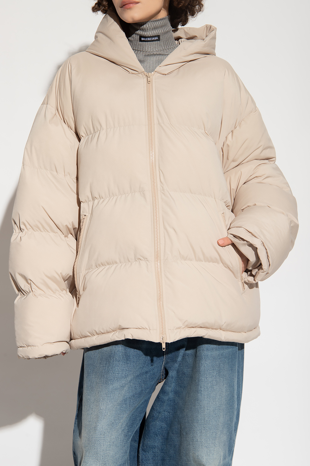 Beige Padded oversize jacket Balenciaga - Vitkac Canada